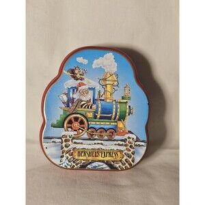 Vintage 90s Hershey's Chocolate Kisses Locomotive Tin Hershey's Express 1996